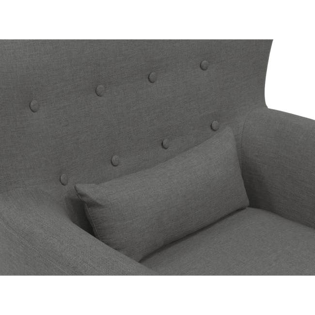 Sofia 3 Seater Sofa with Sofia Armchair - Carbon - 11