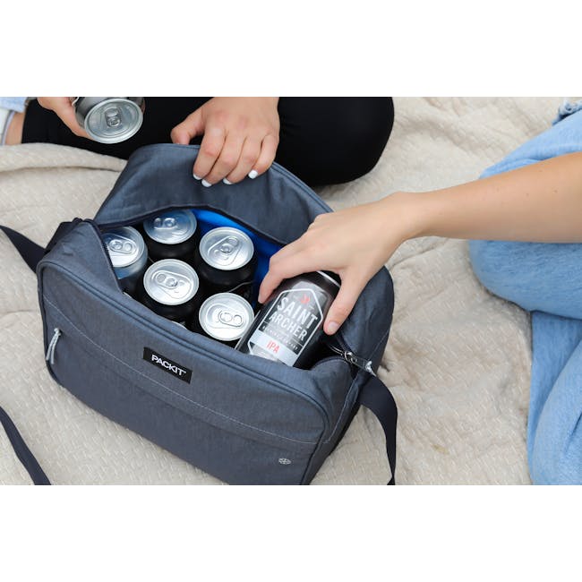PackIt Freezable 15-Can Zuma Cooler - Charcoal - 1