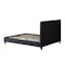 Hank Single Bed in Hailstorm with 1 Innis Side Table in Black, Natural - 5