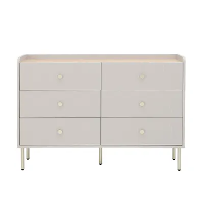 Soula 6 Drawer Chest 1.2m - Grey