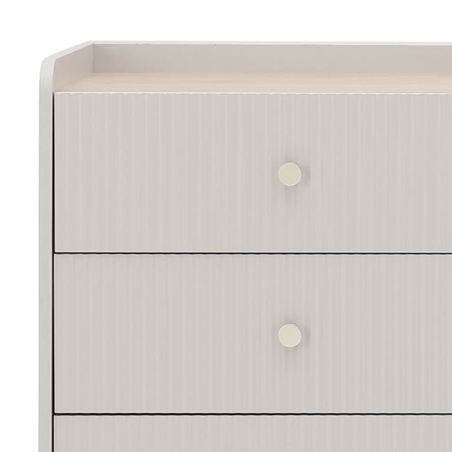 Soula 6 Drawer Chest 1.2m - Grey - 5