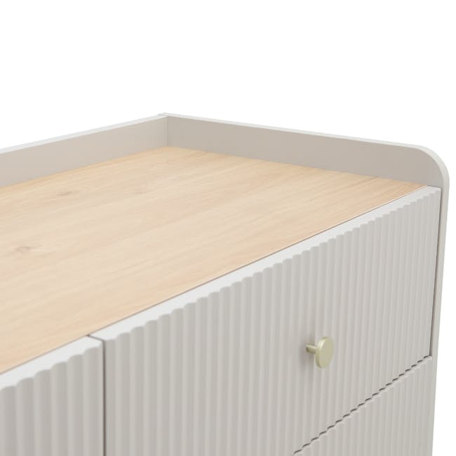 Soula 6 Drawer Chest 1.2m - Grey - 7