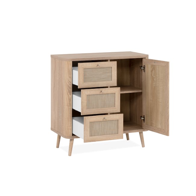 Caine Cabinet 0.8m - Natural - 3