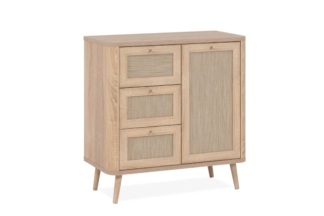 Caine Cabinet 0.8m - Natural - 12