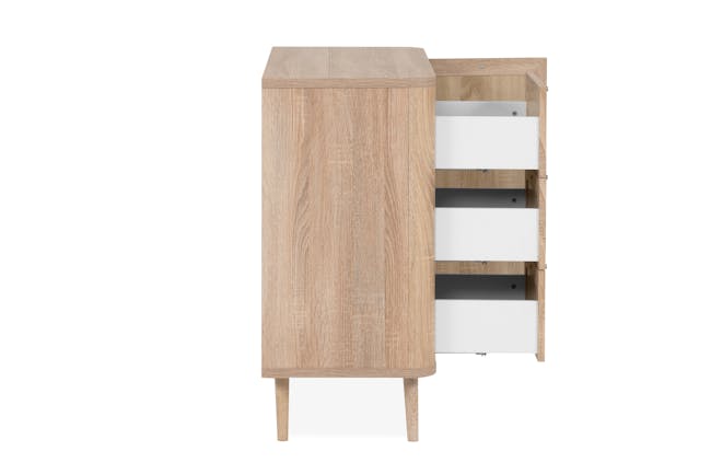Caine Cabinet 0.8m - Natural - 5