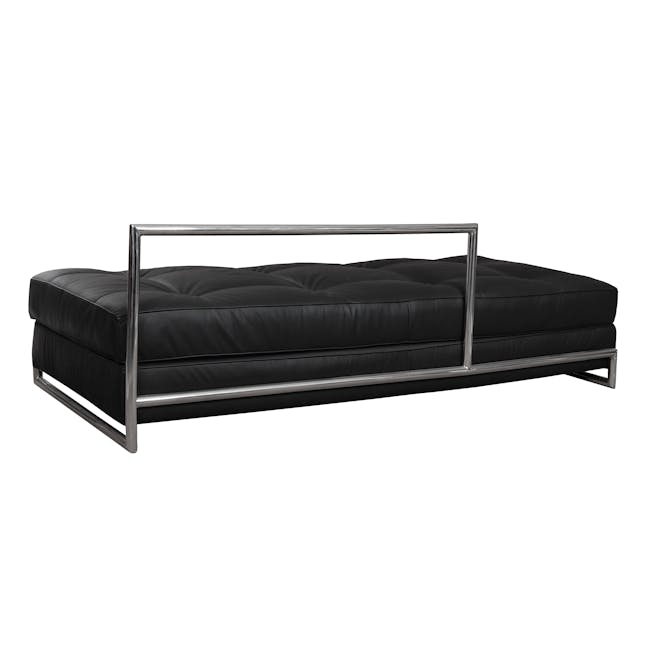 Edith Daybed - Black (Genuine Leather) - 4