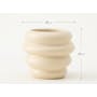 Cronut Ceramic Pot - Matte Cream - 5
