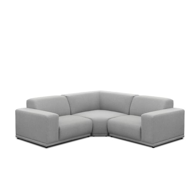 Milan 3 Seater Corner Sofa - Slate (Fabric) - 0