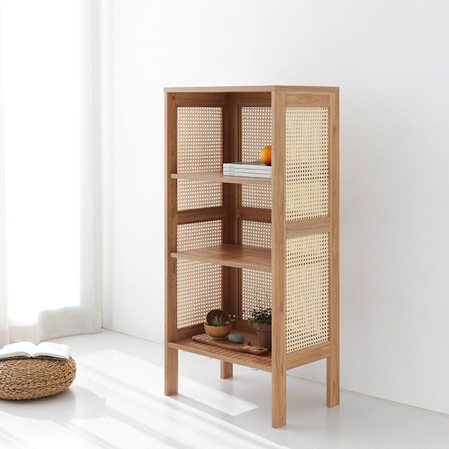 Belig Rattan 3-Tier Bookshelf - 7