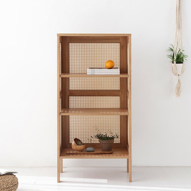 Belig Rattan 3-Tier Bookshelf - 6