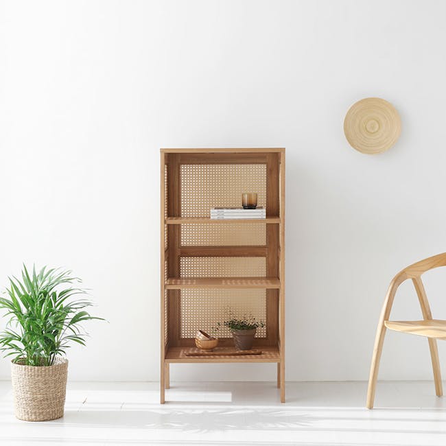Belig Rattan 3-Tier Bookshelf - 4