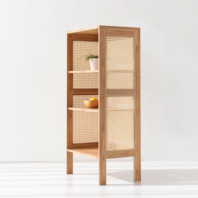 Belig Rattan 3-Tier Bookshelf - 9