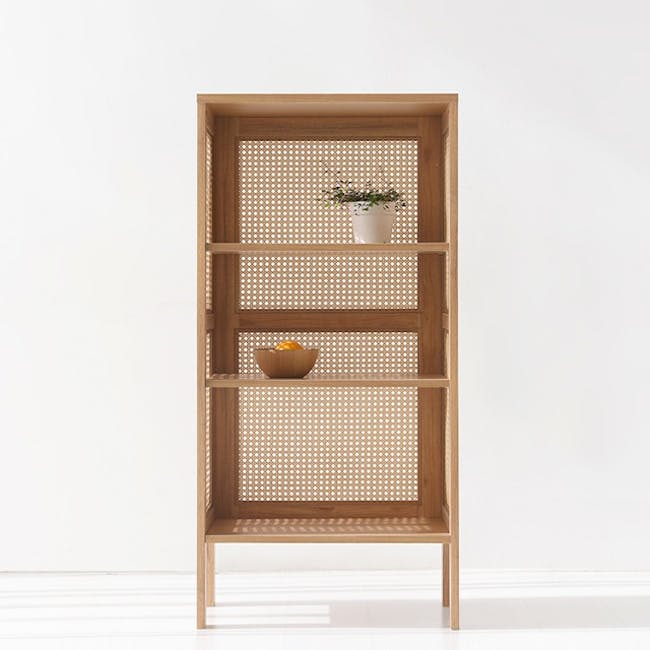 Belig Rattan 3-Tier Bookshelf - 8