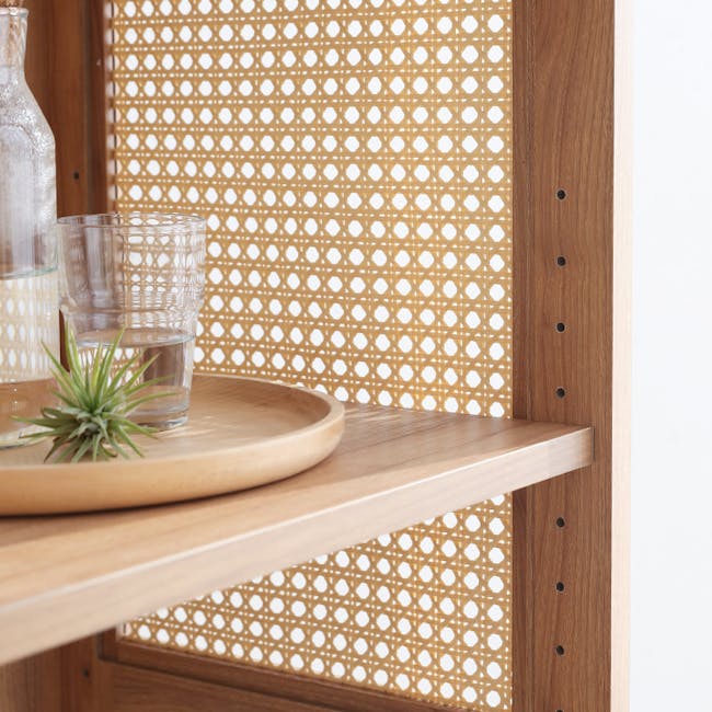 Belig Rattan 3-Tier Bookshelf - 14