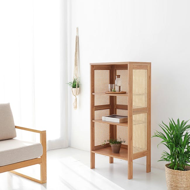 Belig Rattan 3-Tier Bookshelf - 5
