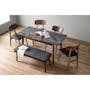 Finna Extendable Dining Table 1.2m-1.5m - Cocoa, Grey Marble (Smart Top™) - 1