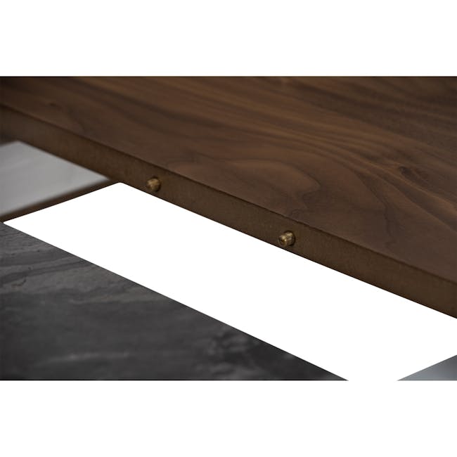 Finna Extendable Dining Table 1.2m-1.5m - Cocoa, Grey Marble (Smart Top™) - 13