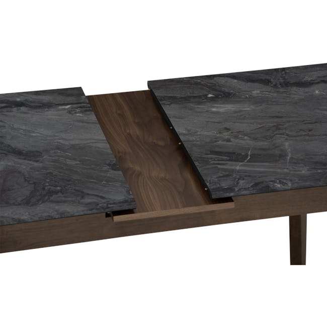 Finna Extendable Dining Table 1.2m-1.5m - Cocoa, Grey Marble (Smart Top™) - 10