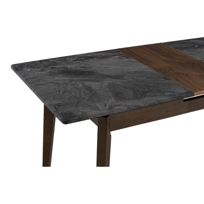 Finna Extendable Dining Table 1.2m-1.5m - Cocoa, Grey Marble (Smart Top™) - 21