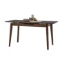 Finna Extendable Dining Table 1.2m-1.5m - Cocoa, Grey Marble (Smart Top™) - 26
