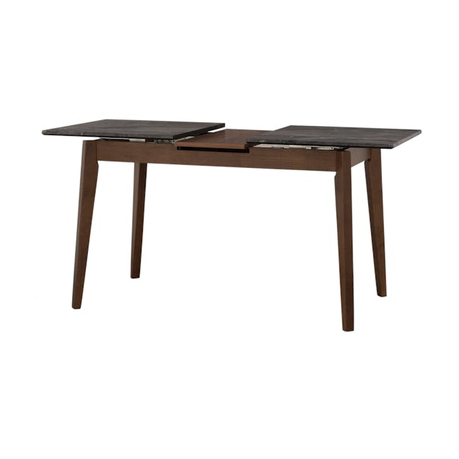 Finna Extendable Dining Table 1.2m-1.5m - Cocoa, Grey Marble (Smart Top™) - 5