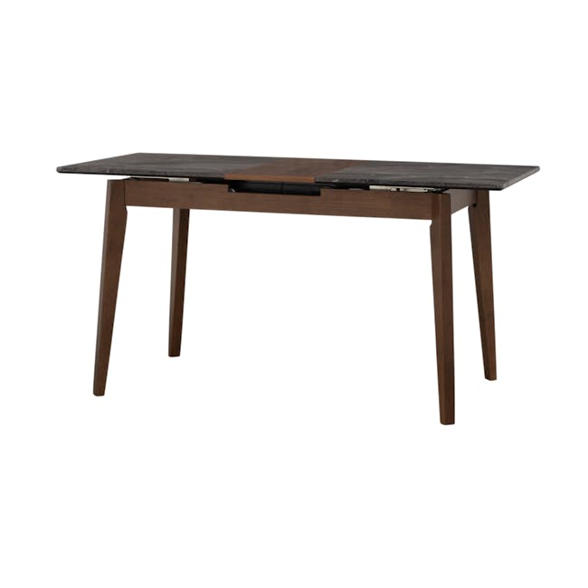 Finna Extendable Dining Table 1.2m-1.5m - Cocoa, Grey Marble (Smart Top™) - 0