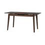 Finna Extendable Dining Table 1.2m-1.5m - Cocoa, Grey Marble (Smart Top™) - 0