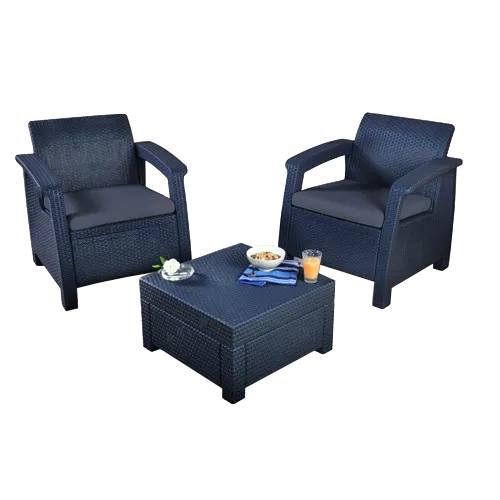 keter corfu 2 seater balcony set with table