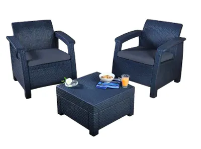 Corfu Balcony Set - Dark Grey