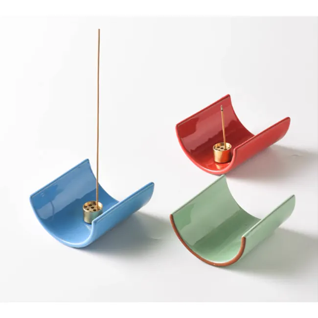 Collo Incense Holder - Green - 9