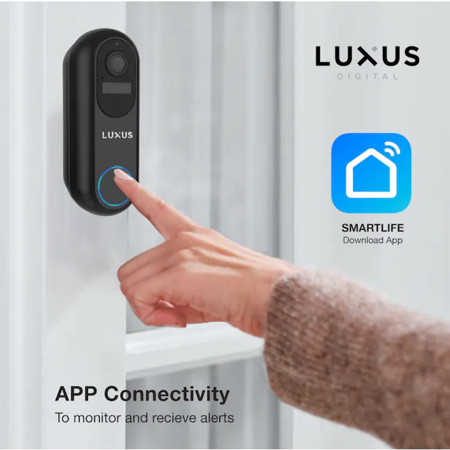 Luxus Digital Doorbell - 5 - Smart home security, digital lock, app connectivity, smart life, home automation, remote