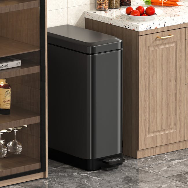 Jerry Pedal Waste Bin 6L - Stainless Steel - 5 - smart kitchen, modern kitchen, stainless steel refrigerator, open shelf