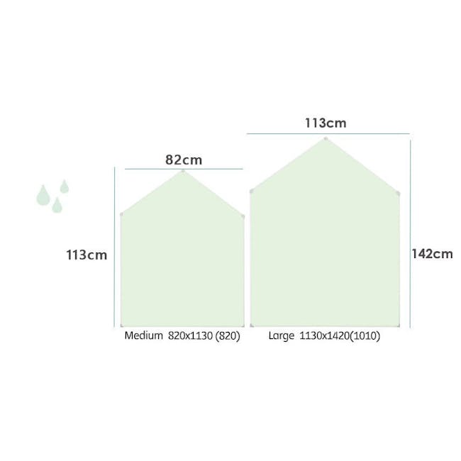 Momsboard Jeje House Magnetic Writing Board - Green (2 Sizes) - 3