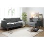 Soma 3 Seater Sofa with Soma 2 Seater Sofa - Dark Grey (Scratch Resistant) - 1