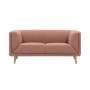 Audrey 3 Seater Sofa with Audrey 2 Seater Sofa - Blush - 1