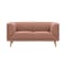 Audrey 3 Seater Sofa with Audrey 2 Seater Sofa - Blush - 1