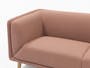 Audrey 3 Seater Sofa with Audrey 2 Seater Sofa - Blush - 8