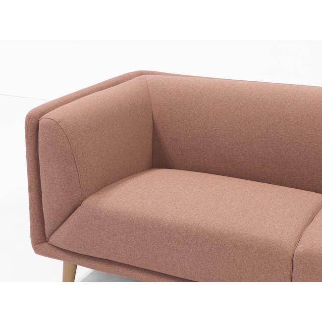 Audrey 3 Seater Sofa with Audrey 2 Seater Sofa - Blush - 8