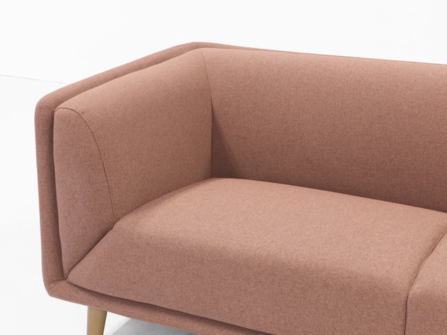 Audrey 2 Seater Sofa with Audrey Armchair - Blush - 9
