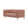 Audrey 2 Seater Sofa with Audrey Armchair - Blush - 10