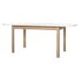 (As-is) Irma Extendable Dining Table 1.6m-2m - White, Oak - 2 - 0