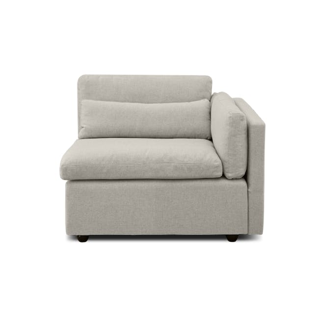 Liam 3 Seater Sofa with Ottoman - Ivory - 2