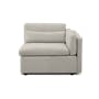 Liam 4 Seater Sofa with Ottoman - Ivory - 5