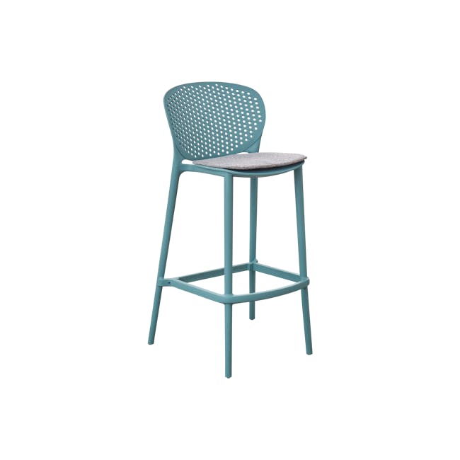 Roman Bar Chair - Ocean Blue - 2