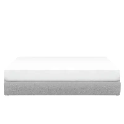 ESSENTIALS King Box Bed - Pebble (Eco Clean Fabric)