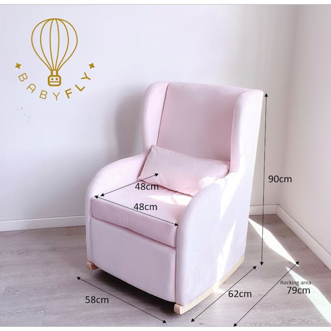 Baby Fly Rocking Chair - Princess Pink - 4