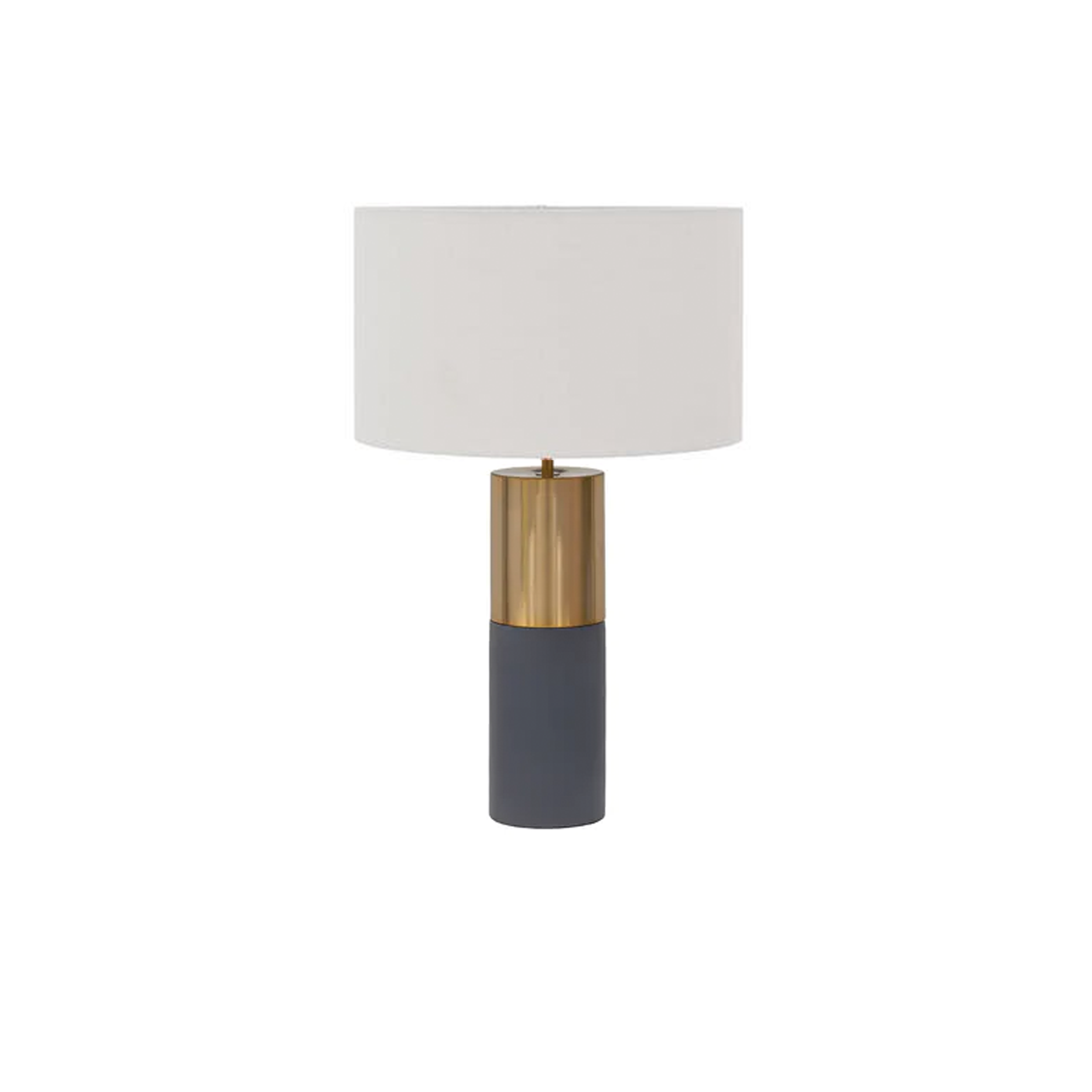 concrete brass table lamp