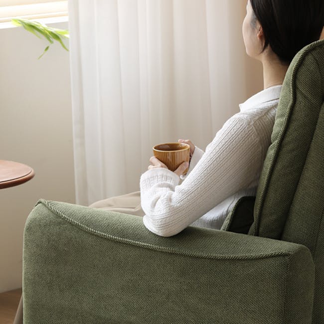 Sena Manual Recliner Sofa - Grey - 4