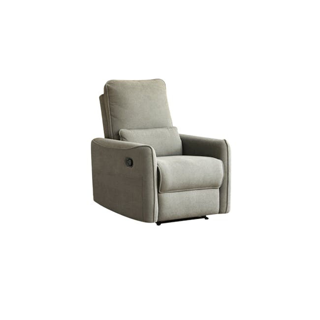 Sena Manual Recliner Sofa - Grey - 1