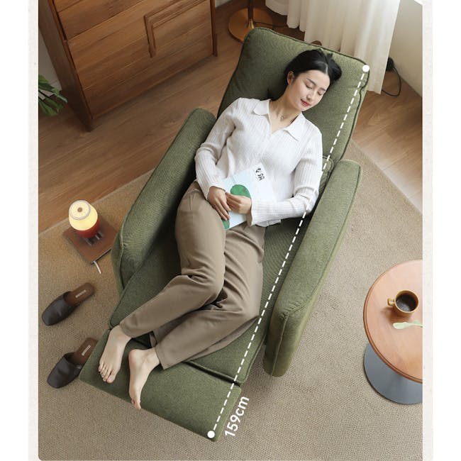 Sena Manual Recliner Sofa - Grey - 3